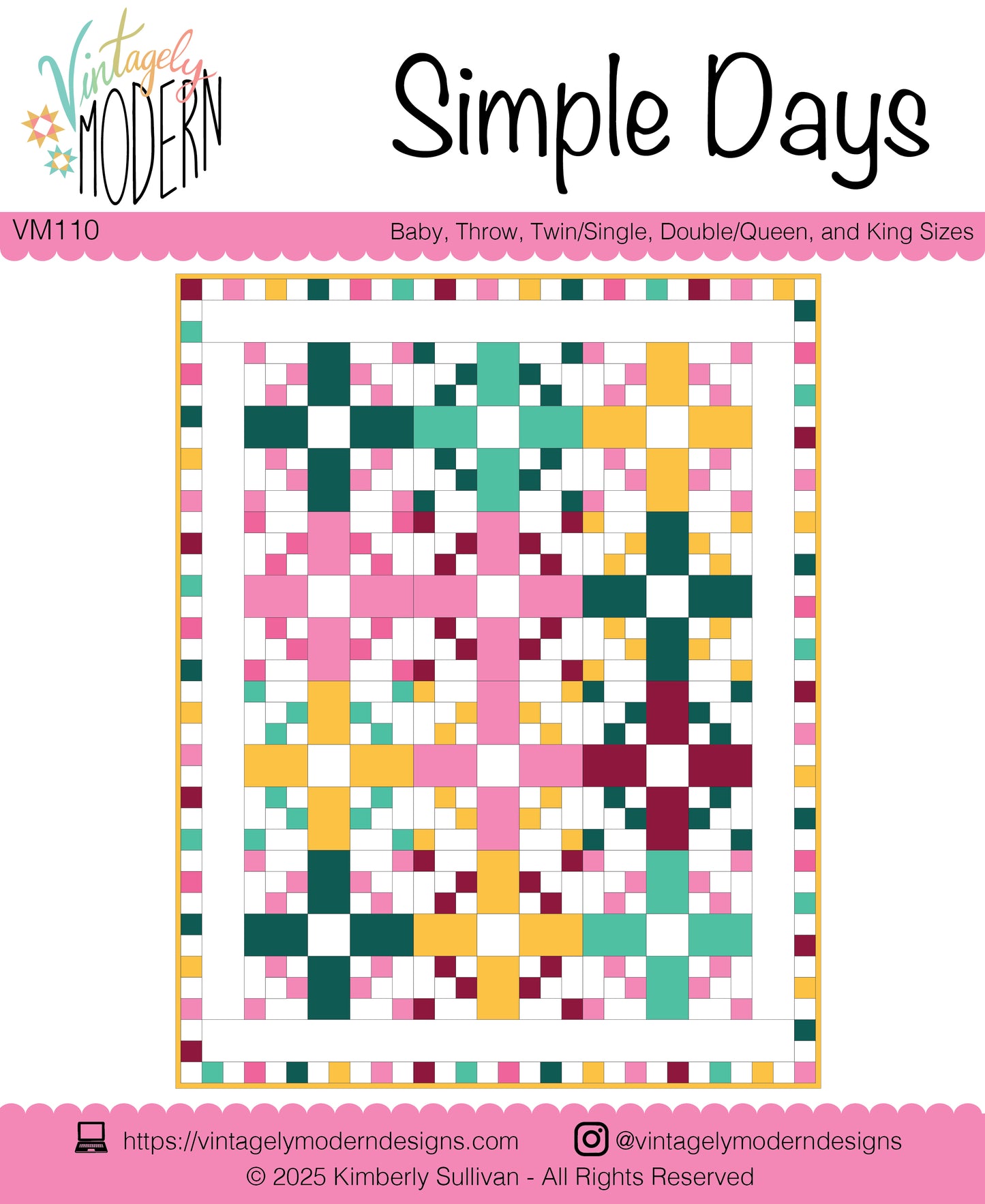 Simple Days Quilt PDF Pattern